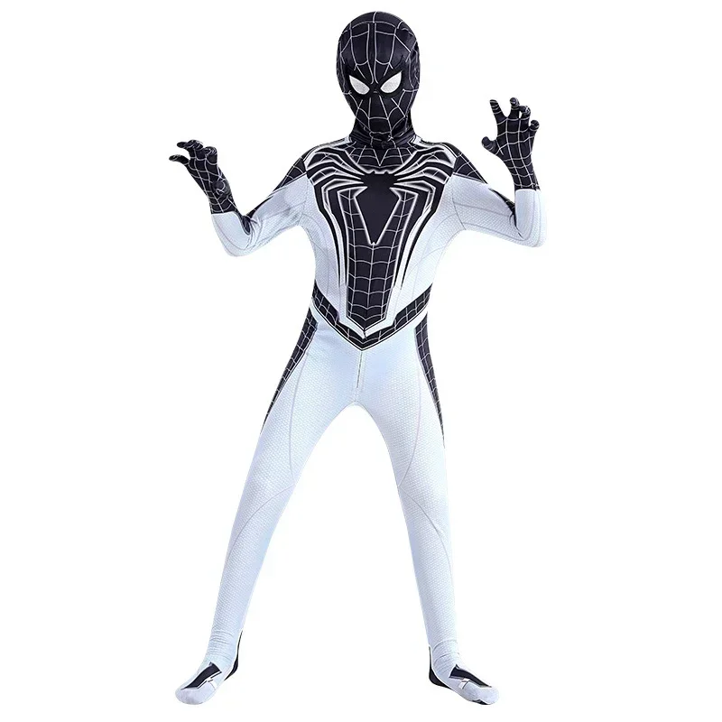 Disfraz de Spiderman de zona negativa, disfraz de superhéroe para niños, mono de Cosplay de Spiderman, Zentai para niños y adultos, traje de Cosplay de Spider-Man para Halloween