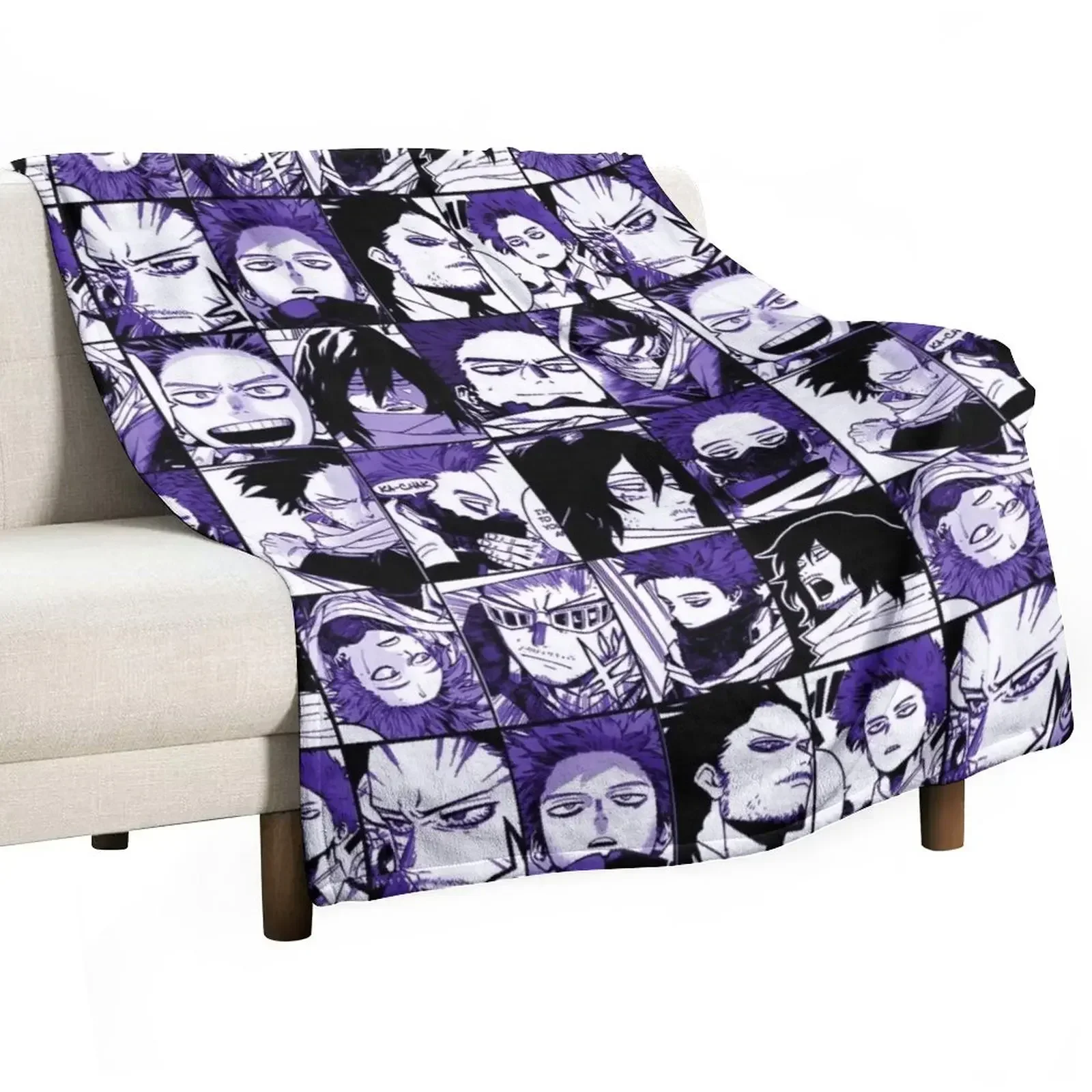 Ai zawa and Shin zo mix manga panels collage color version Throw Blanket Comforter Sofa Blankets