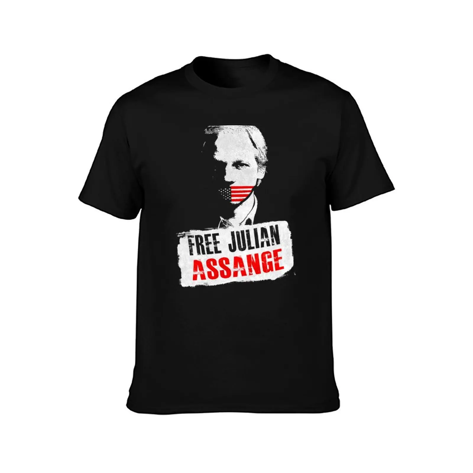 Befreie Julian Assange T-Shirt Summer Casual Cotton Tee Oversized Streetwear Tops Vintage Graphic Print Unisex Men Women
