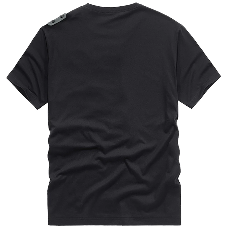 Tactical Techwear Hooded Men's T Shirts Hip Hop Harajuku Streetwear Oversized Casual Tee Tops Tshirts Loose