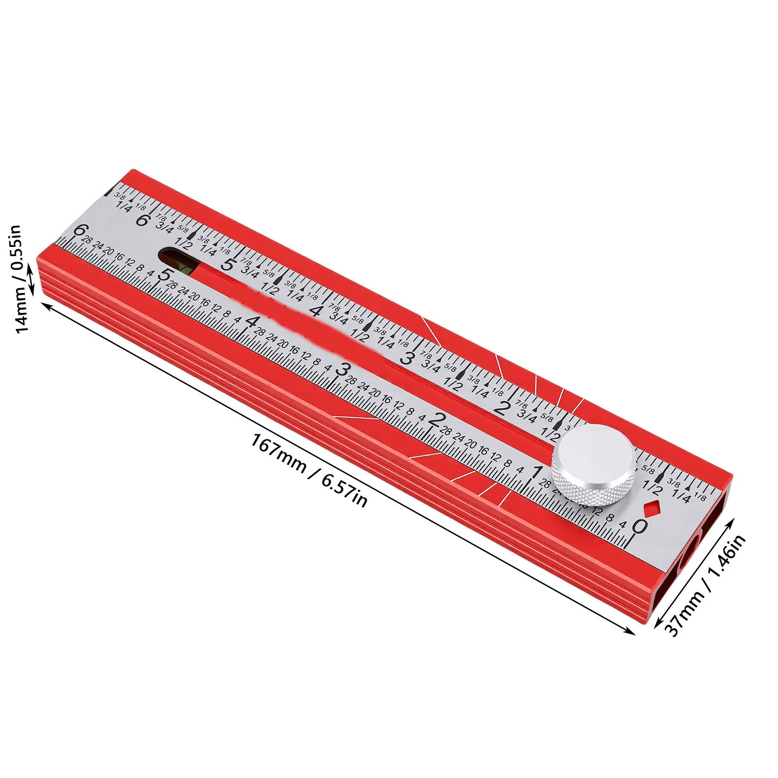 Multifunctional Folding Measuring Ruler For Woodworking Angle Marking And Depth Check With Level Tool For Woodworking Projects