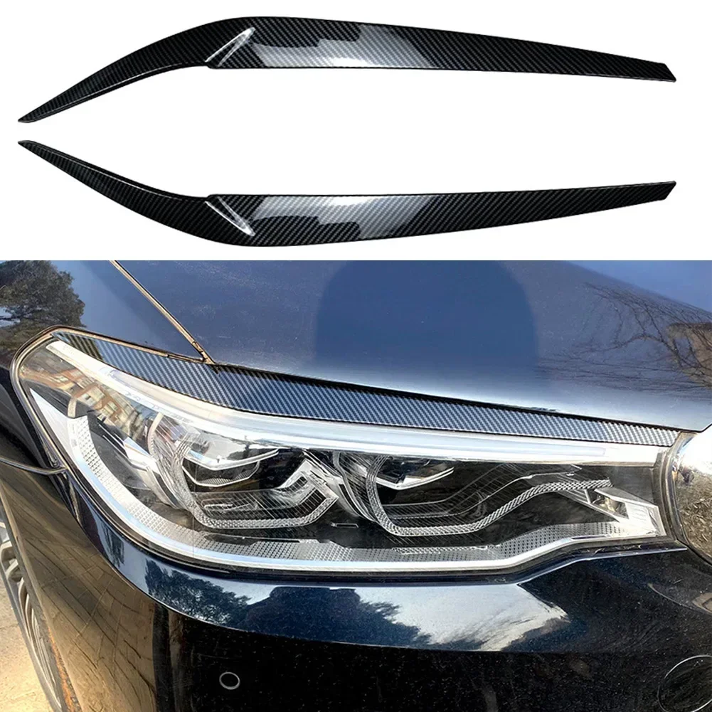 2 SZTUK przednich reflektorów do BMW serii 5 G30/G31/G38/F90/M5/525I/530I/540I 2017-2021 Czarna część zewnętrzna