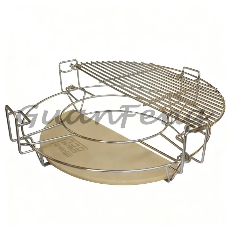 16 Inch Round  BBQ Grill Accessory, High‑Quality Divide And Conquer Cooking System for Multi‑Zone Barbecue Cooking