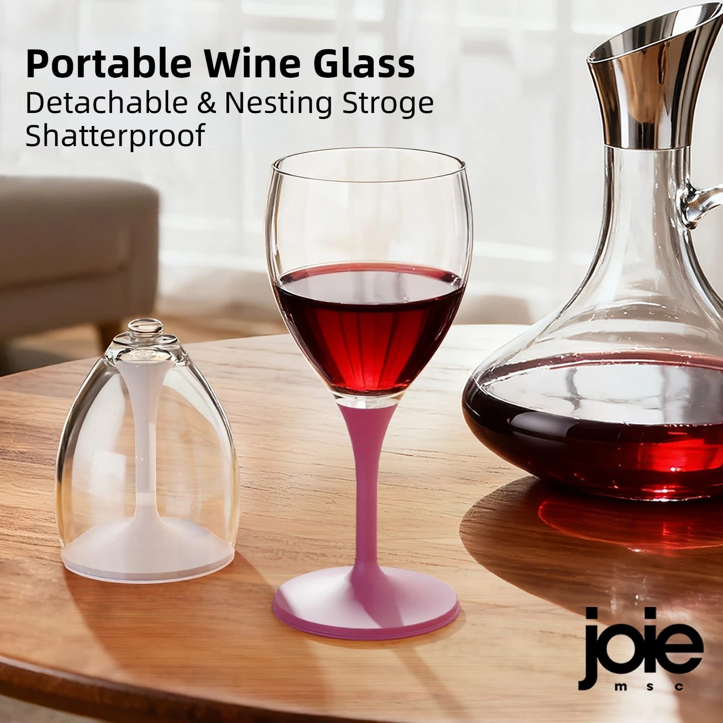 Joie Tragbares Weinglas Unzerbrechliches Weinglas Stapelbare Aufbewahrung  PCTG Kunststoff Cocktail Champagnerglas fr Party Picknick Outdoor -  AliExpress 15