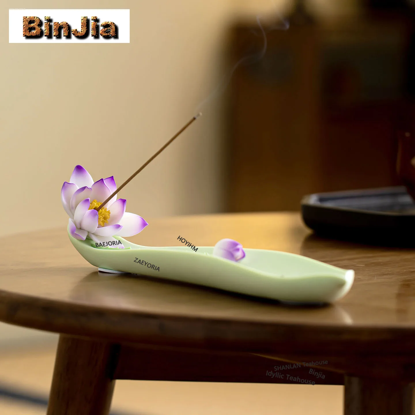 BAEJORIA Lotus Flower Incense Holder Incense Smoke Waterfall Incense Burners Consecrate Censer Tableware Supplies Ornaments Gift