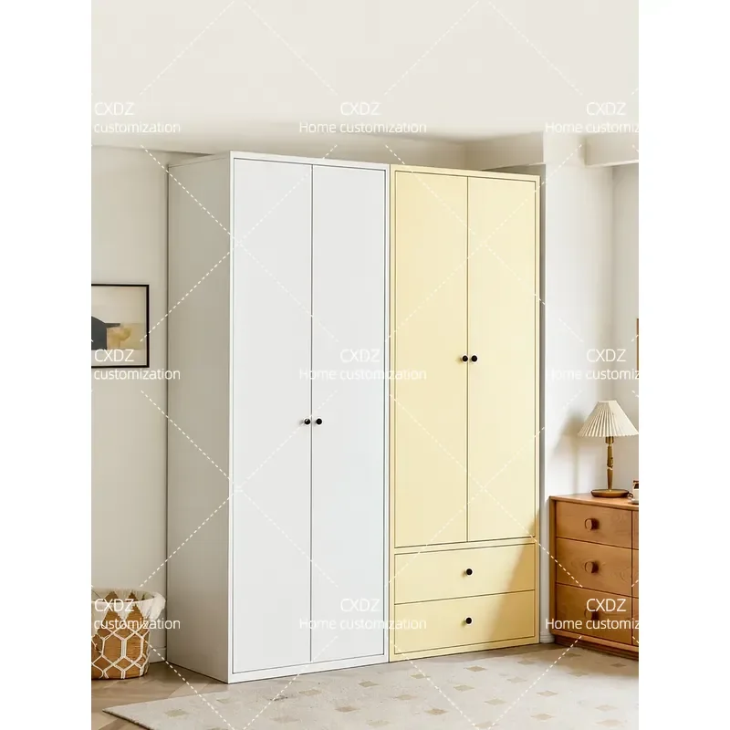 Steel Wardrobe Large Capacity Clothing Storage Cabinet Simple Assembly Formaldehyde Free Locker for Small Apartment