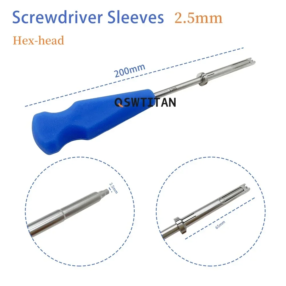 Orthopedics Screwdriver Sleeves Hex Screw Driver SW2.5 SW3.5 Orthopedics Surgical Instruments Veterinary
