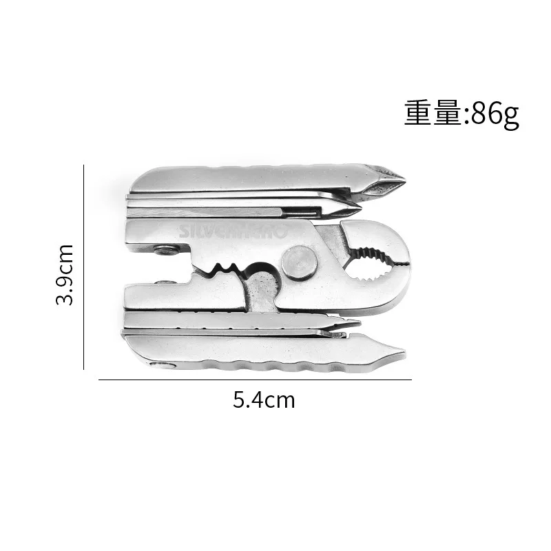 Multifunctional Outdoor Tools Mini Pliers with Keychain Mobile Phone Card Pin Digital Screwdriver