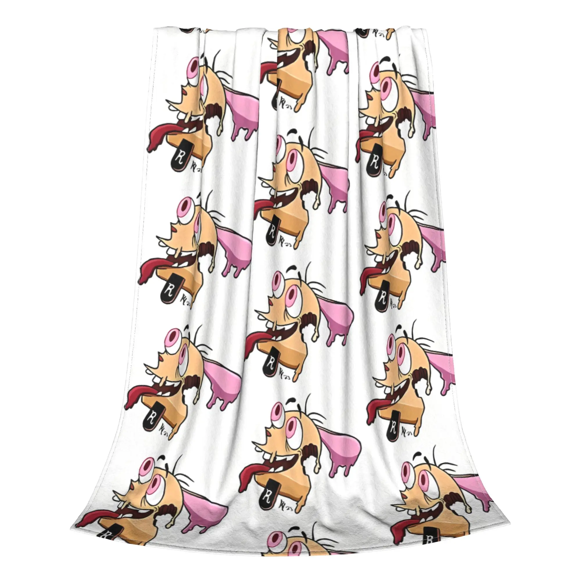 1PC Tasty Treat   Ren Ren & Stimpy Home Room Decorations Winter Blankets For Adults Bedding Home Interior Sofa Knee