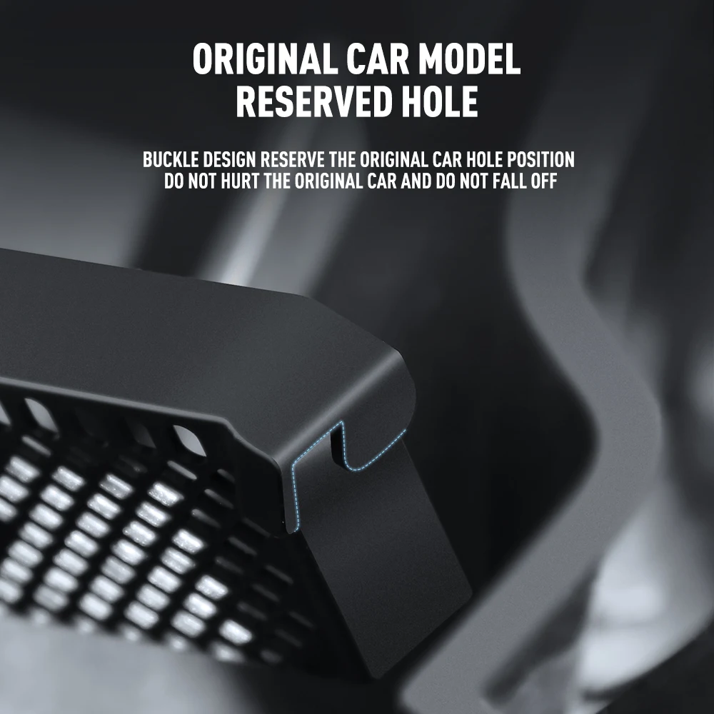 Cubierta de cabina delantera para Tesla Model Y 2022 2023, cubierta de filtro de desechos, protección antibloqueo, accesorios de coche