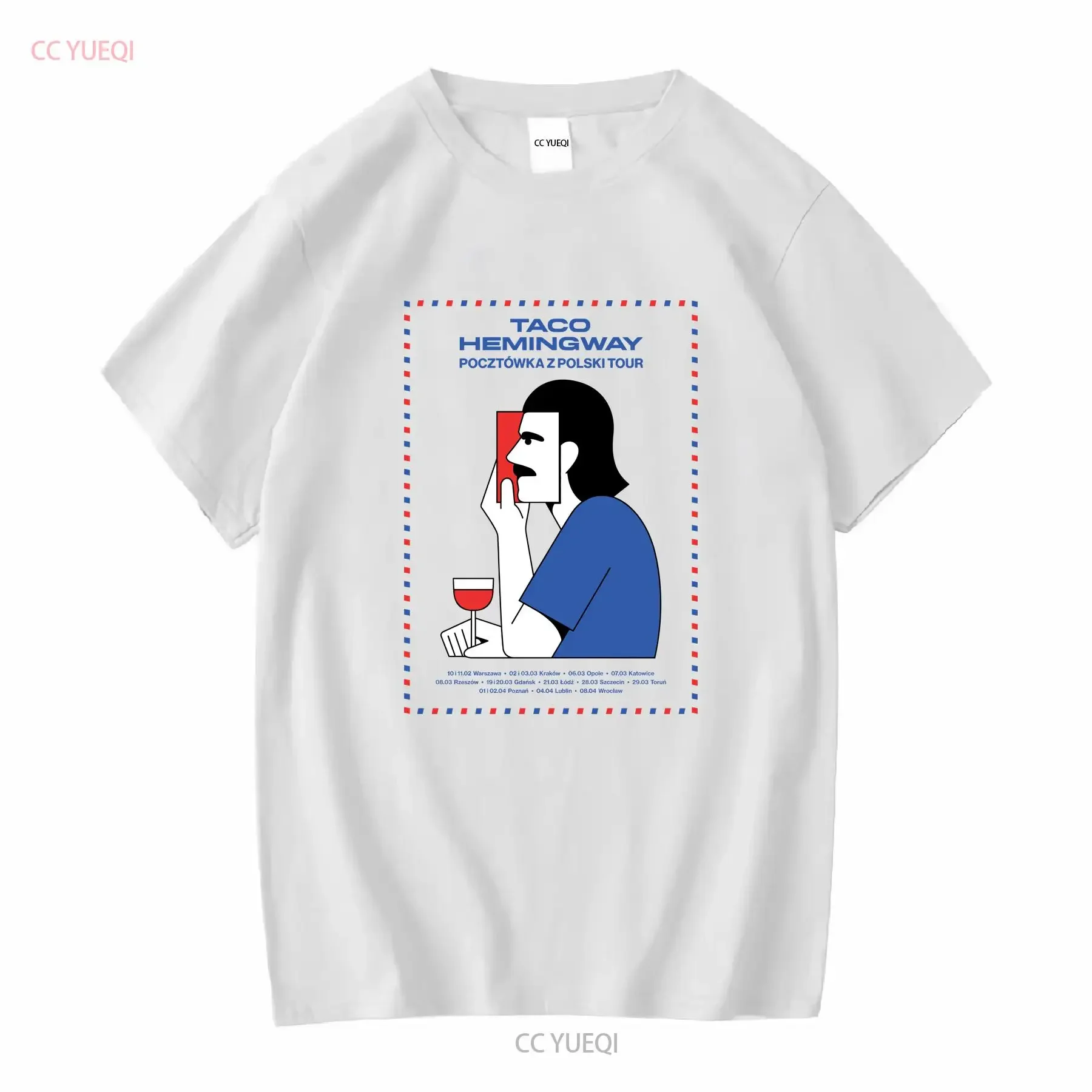 تاكو هيمينغواي تي شيرت للجنسين S 5XL خمر غسلها تنفس أنيق للجنسين تنوعا مصمم الملابس أوم الجرافيك الموضة #4