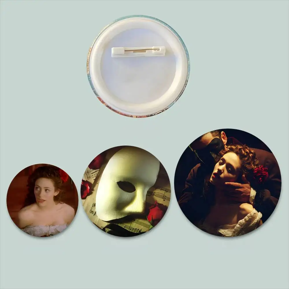 The P-Phantom Of The O-Opera Badges Round Exquisite Badge Brooches Creative Pins For Clothes Hat Backpack Gift Accessories
