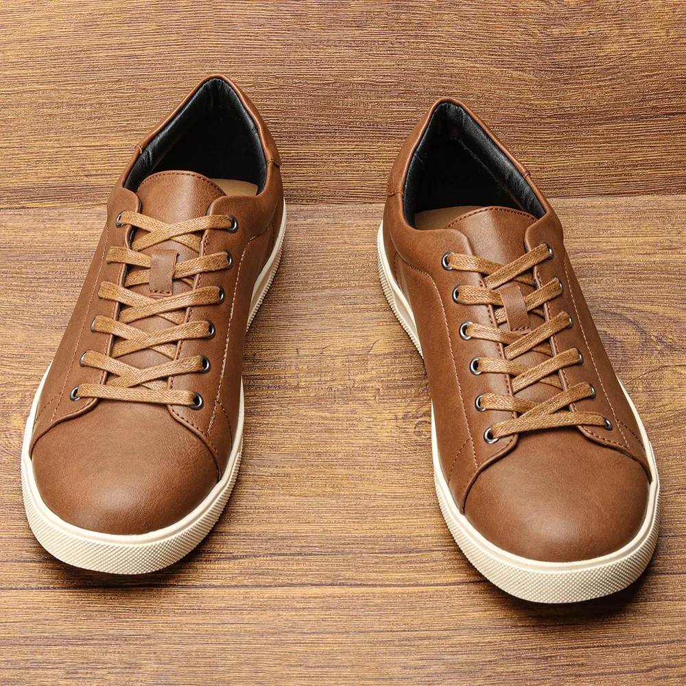 

PopMen's Casual Shoes 2025 Brand Fashion Comfortable Leather Shoes Men