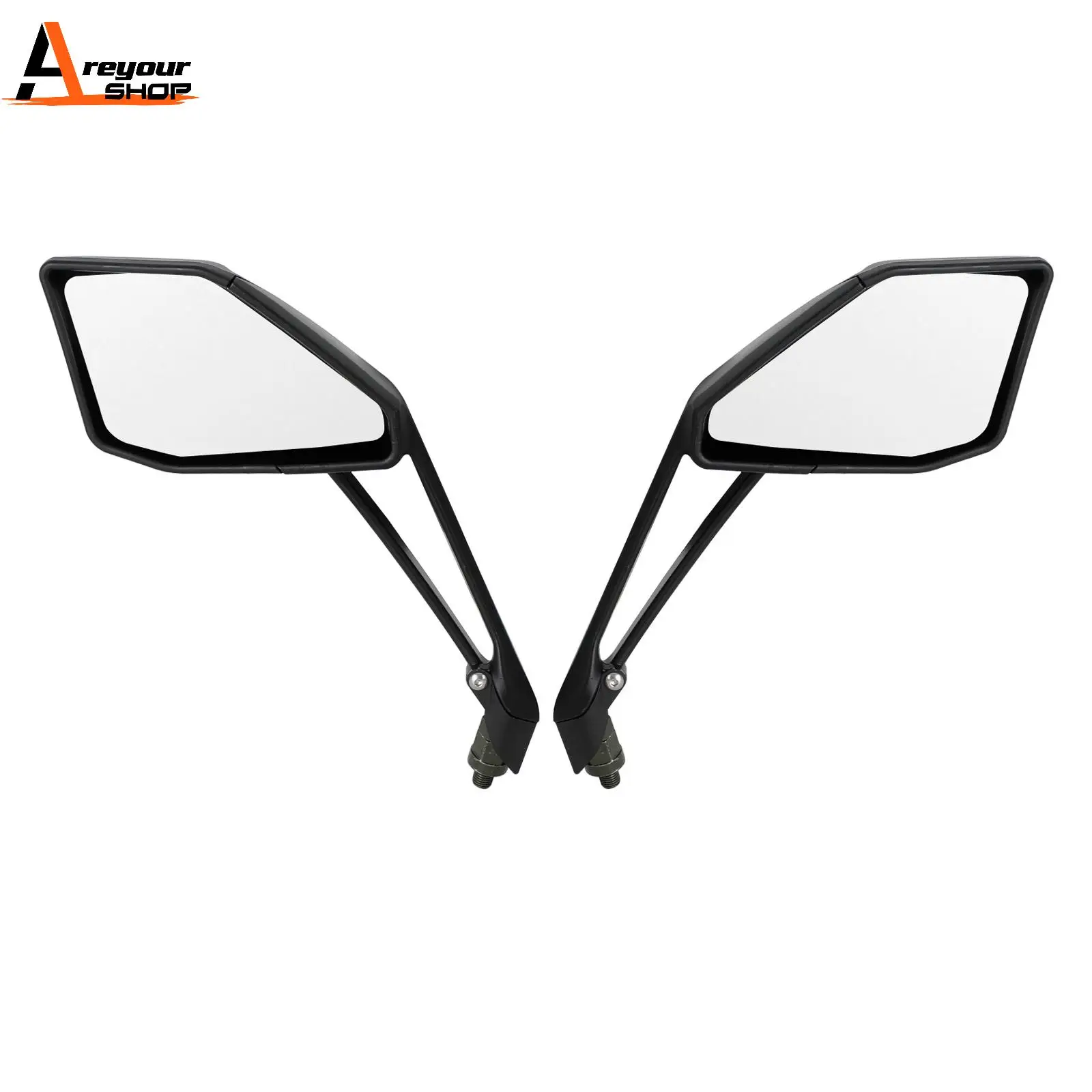 

Areyourshop Rear View Mirror Replacement Pair Black for Kawasaki Z 1000 ZRT00 2014 - 2021 Motor Accessories