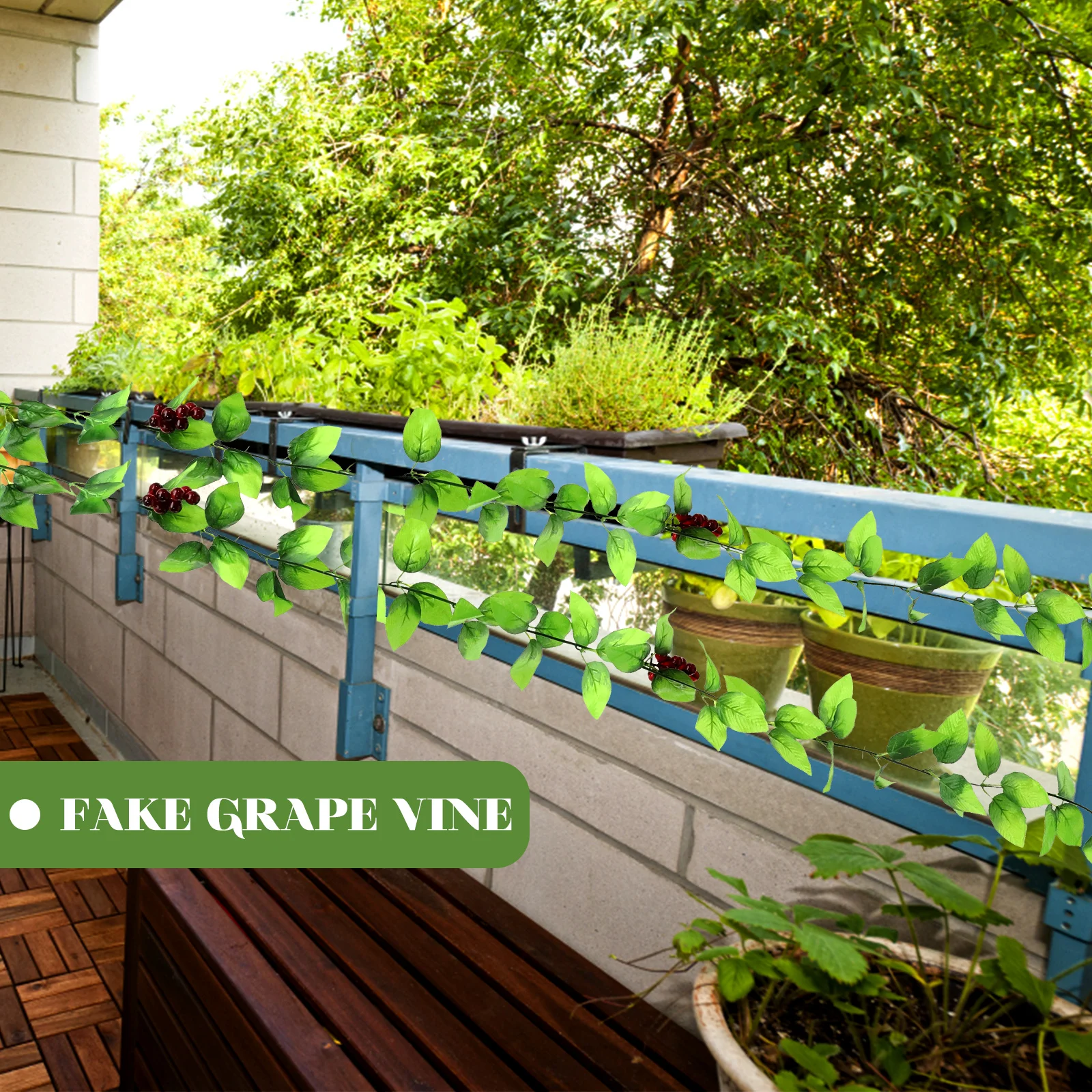 

3pcs Artificial Grape Vines Fake Bunch Simulation Hanging Plant Decorative For Home Garden Photo Props Resin Grapes Fake Fruit