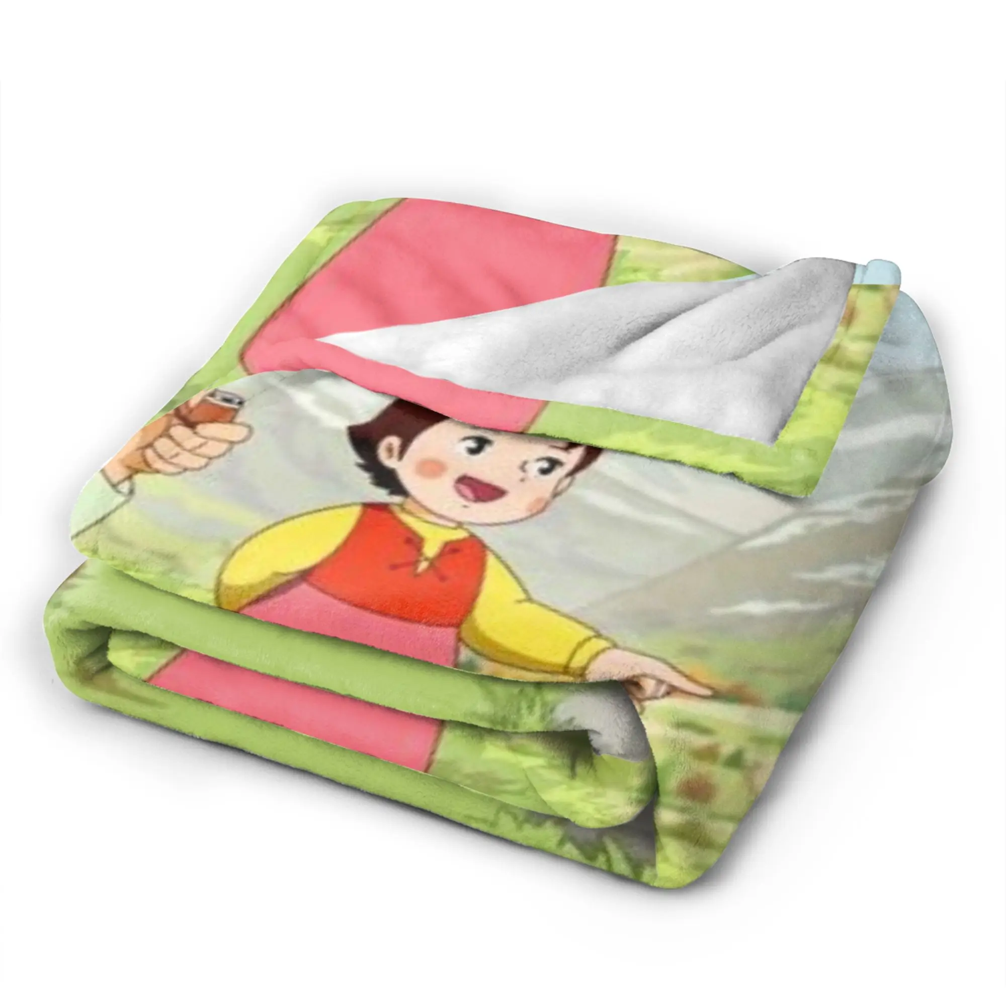 هايدي، بطانيات فتاة جبال الألب، خفيفة الوزن، رقيقة من الصوف، هدايا مريحة، رمي البطانيات، المفرش #4