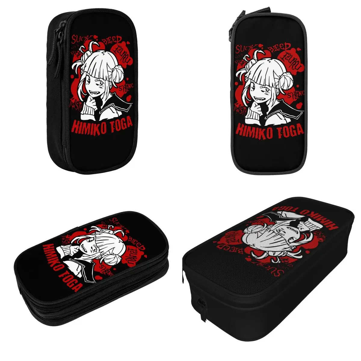 Fun Boku No Hero Academia Himiko Toga Pencil Case My Hero Academia Pencil Box Pen Big Capacity Bags Students School Stationery