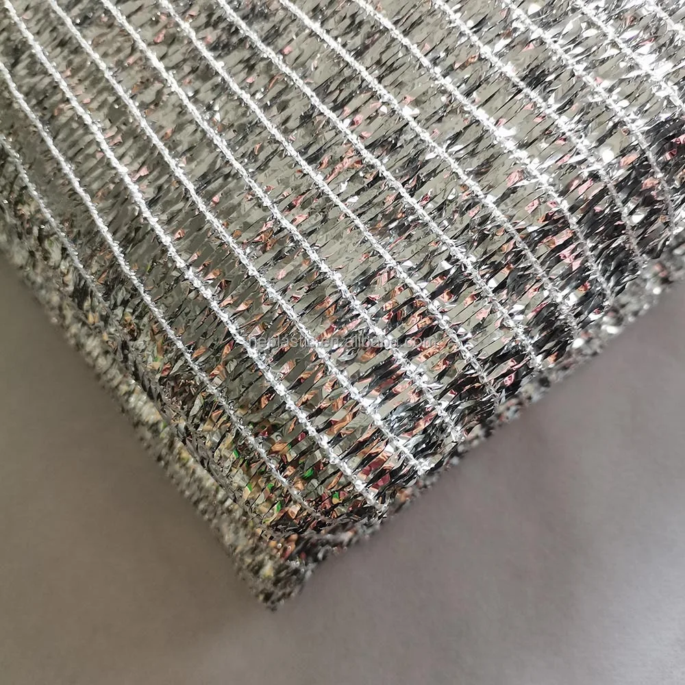 20254×6m アルミ遮光ネット アルミ遮光スクリーン シルバーアルミネット プラスチック農業用遮光ネット