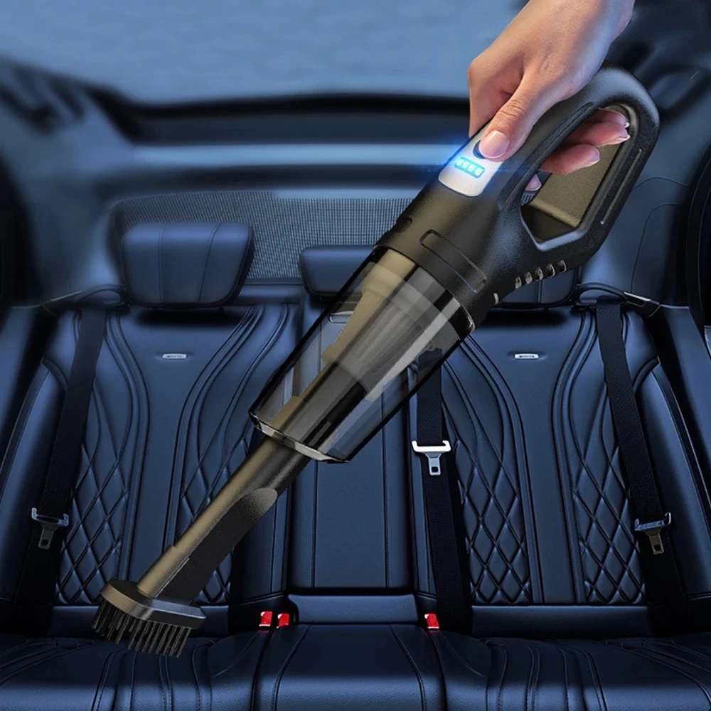 Mini Vacuum Cleaner For Vehicle Home Office Pet Hair Powerful Suction Cordless Vacuum Cleaner Car Wet Dry Vacuum Cleaner