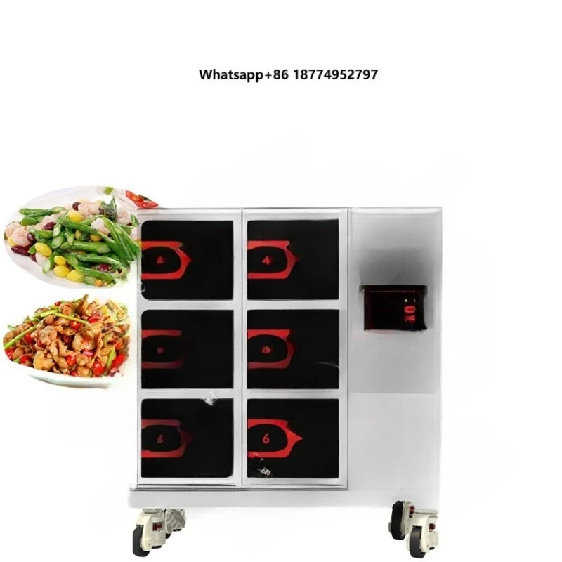 Commercial Restaurant Automatic Cooking Machine Cook Food Dishes Stir-fry No-smoke Electric Rotating Cooking Machine