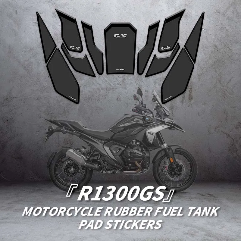 

For BMW R1300GS 2024 Motorcycle Rubber Fuel Tank Decoration And Protection Stickers Pad Bike Colorful Decals Can Choose Style
