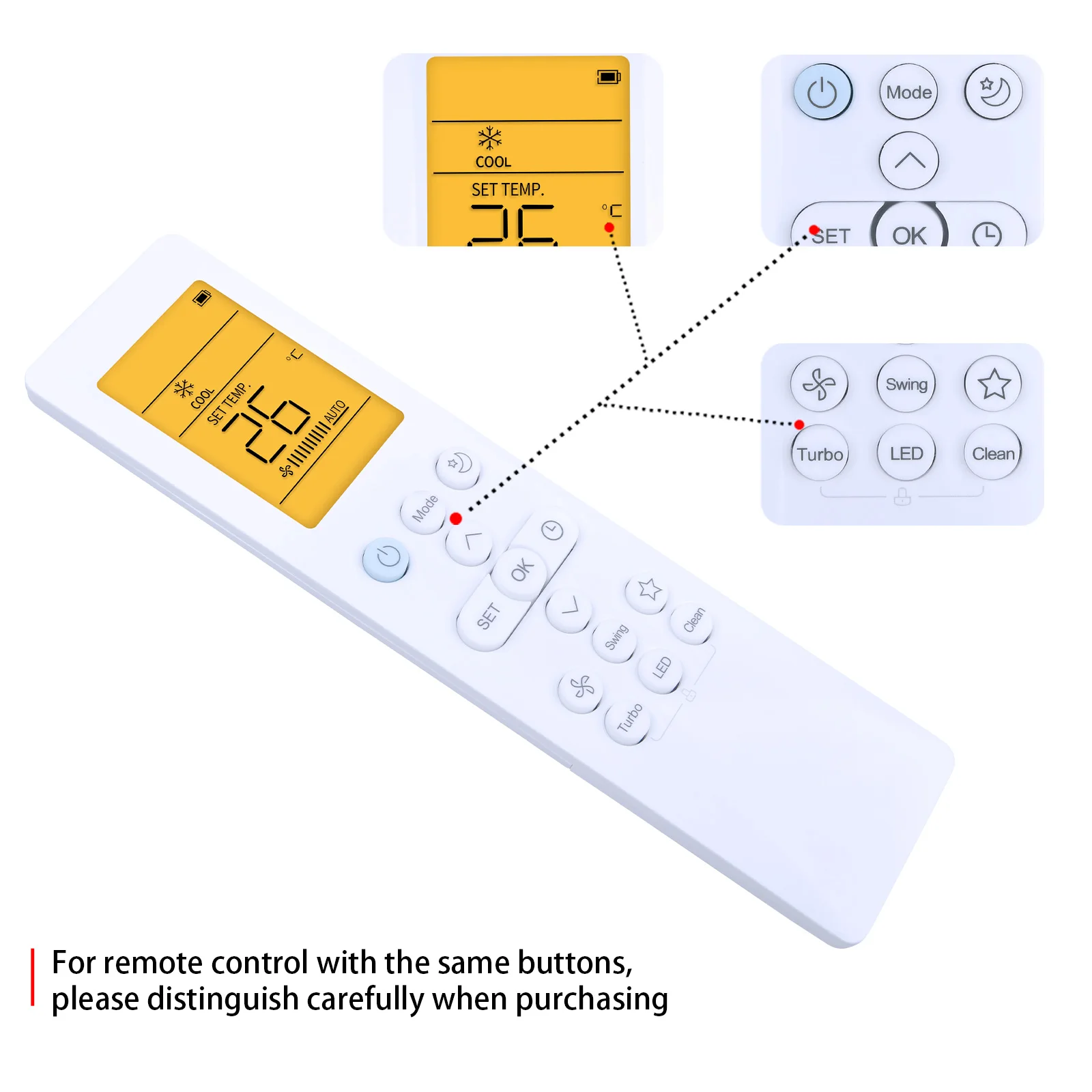 Nuovo Per Midea Condizionatore D'aria di Controllo Remoto RG10B(E)/BGEF RG10B10(E)/BGEF RG10B(E2)/BGEF