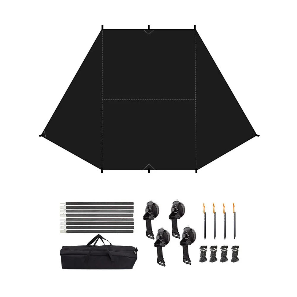 

Camping Outdoor Activities 200*300cm Camping Canopy Car Side Awning Shelter Waterproof Awning 210D Oxford Cloth