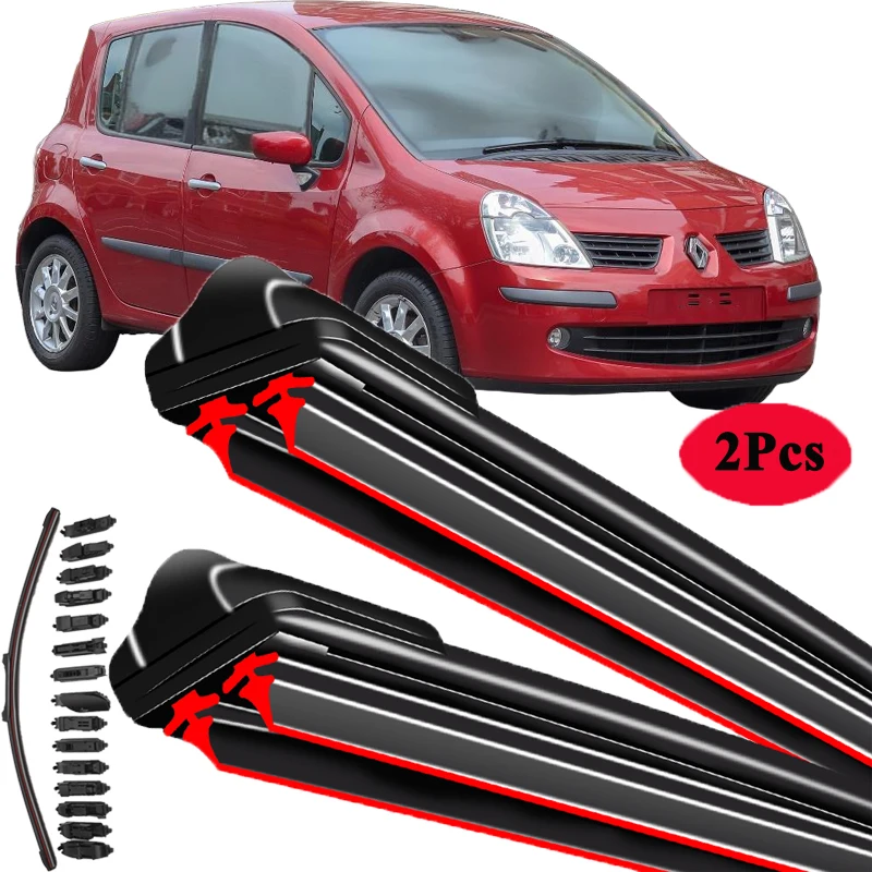 

For Renault Grand Modus 2004~2005 Rear Front Wipers Blades Set Window Windshield Windscreen Auto Accessories High Quality 10