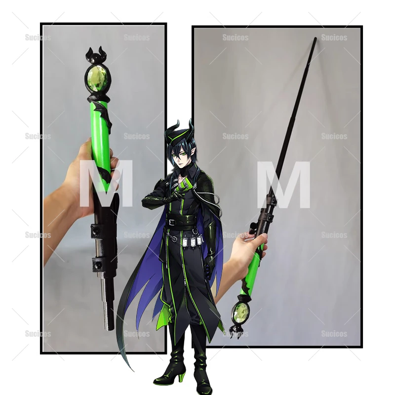 

Anime Twisted Wonderland DIASOMNIA Malleus Retractable Wand Cosplay Prop Women Men Halloween Role Play Prop 100cm