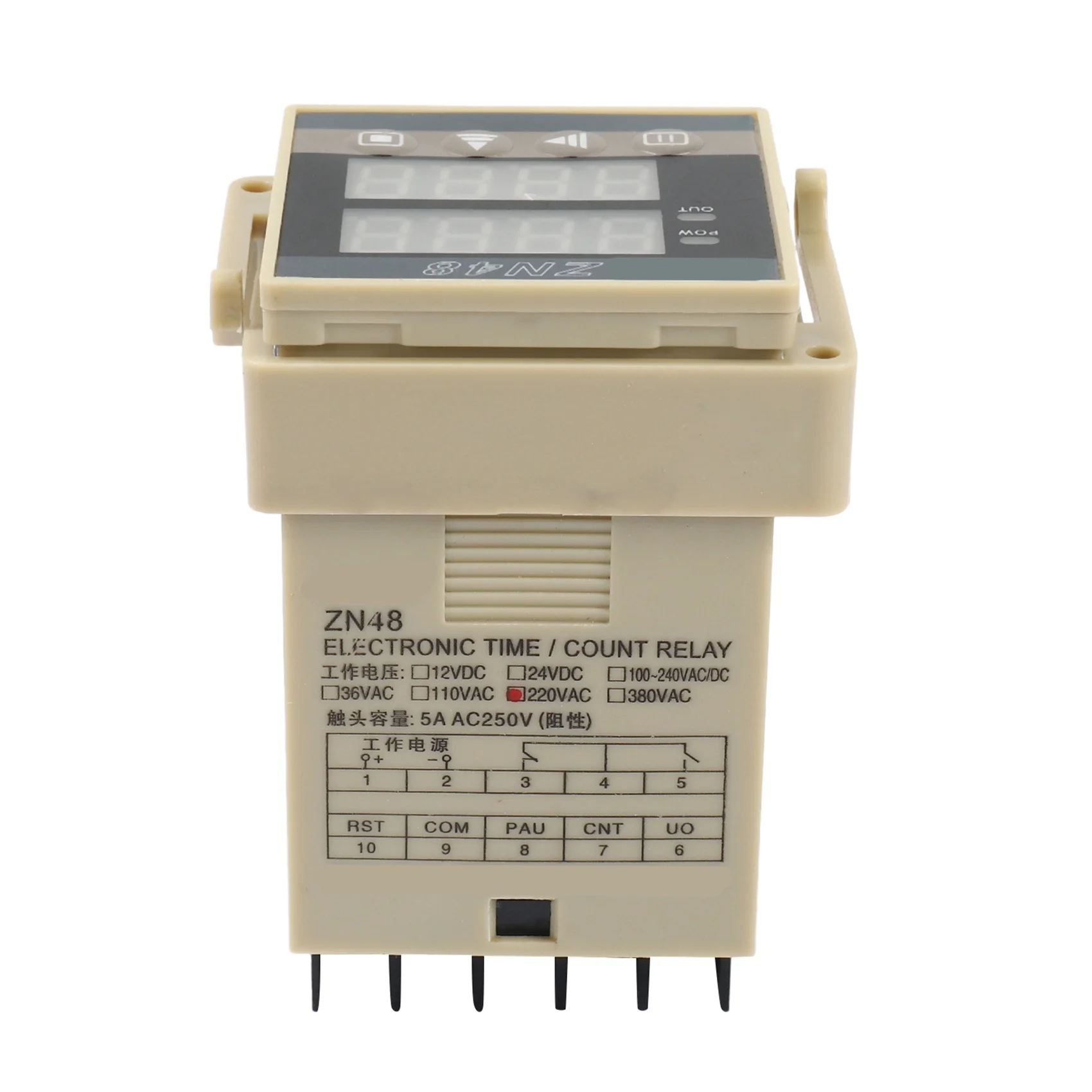 HFES ZN48 AC220V デジタルタイムリレーカウンター多機能回転速度周波数計
