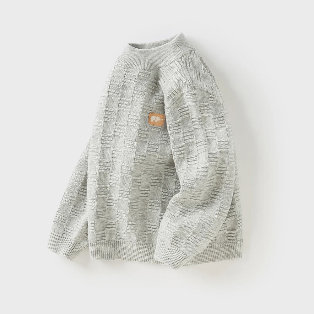 Dave Bella Autumn Winter Warm Pullover Sweater for Spring Boys Knitted Sweater Children Outerwear Coat Kids Clothes DB4253914