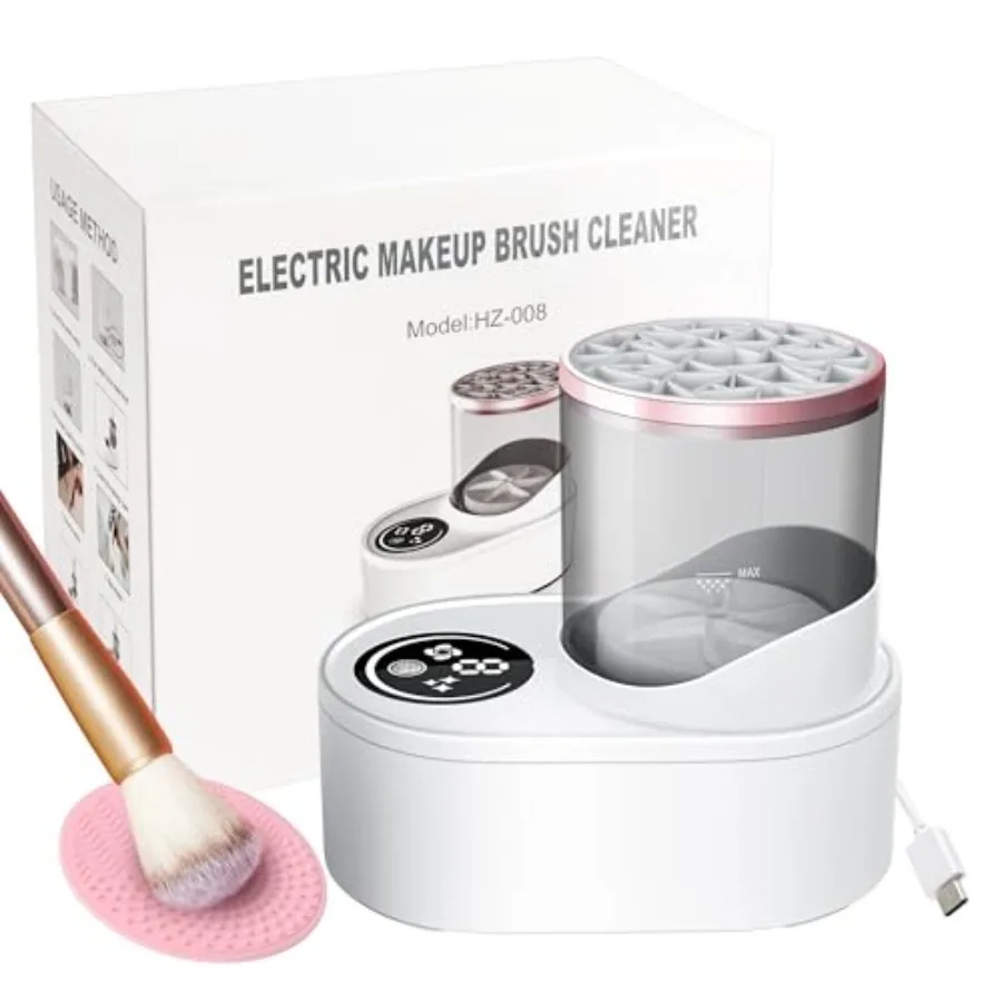 

2in1 Electric Makeup Brush Cleaner MachineMakeup Brush Cleaner Portable Automatic USB Cosmetic Brushes Cleaner Tool for All Siz