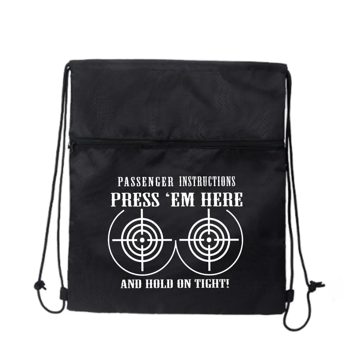 

Press Aim Here Speaks Action Стильная спортивная сумка на молнии на шнурке: спортивный дизайн для любителей фитнеса