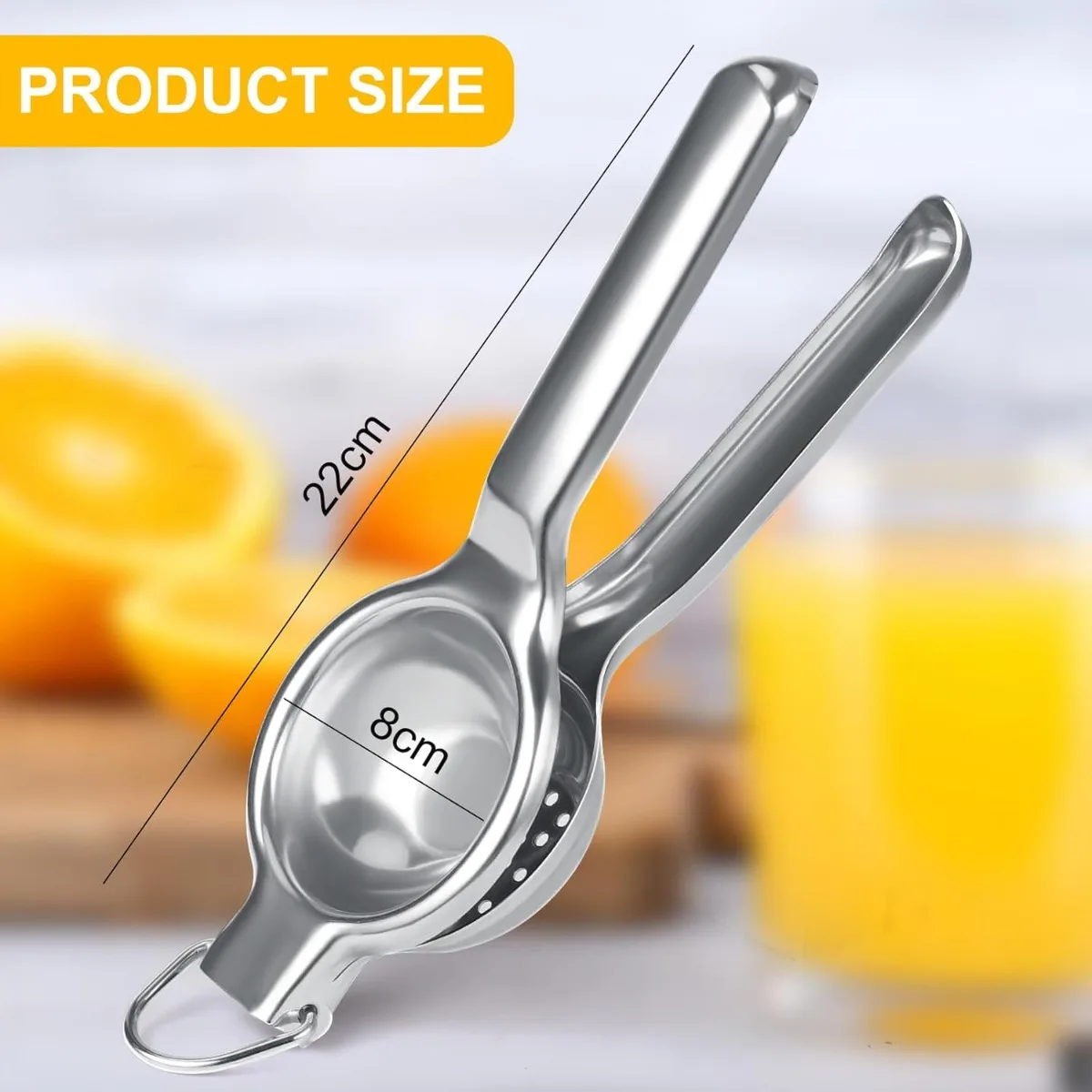 Handheld Lemon Squeezer – Compact 8cm Citrus Juicer for Kitchen, Bar & Restaurant Use
