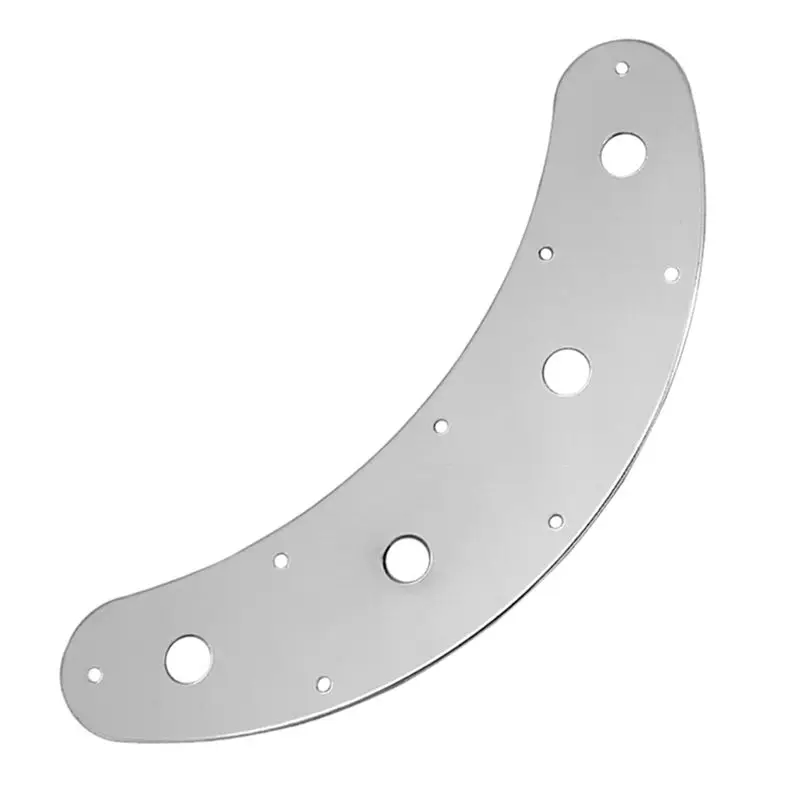 A12E-Guitar Switch Control Plate Curved 8 Hole 3 Pot Stingray Musicman Jazz Bass Parts view 4