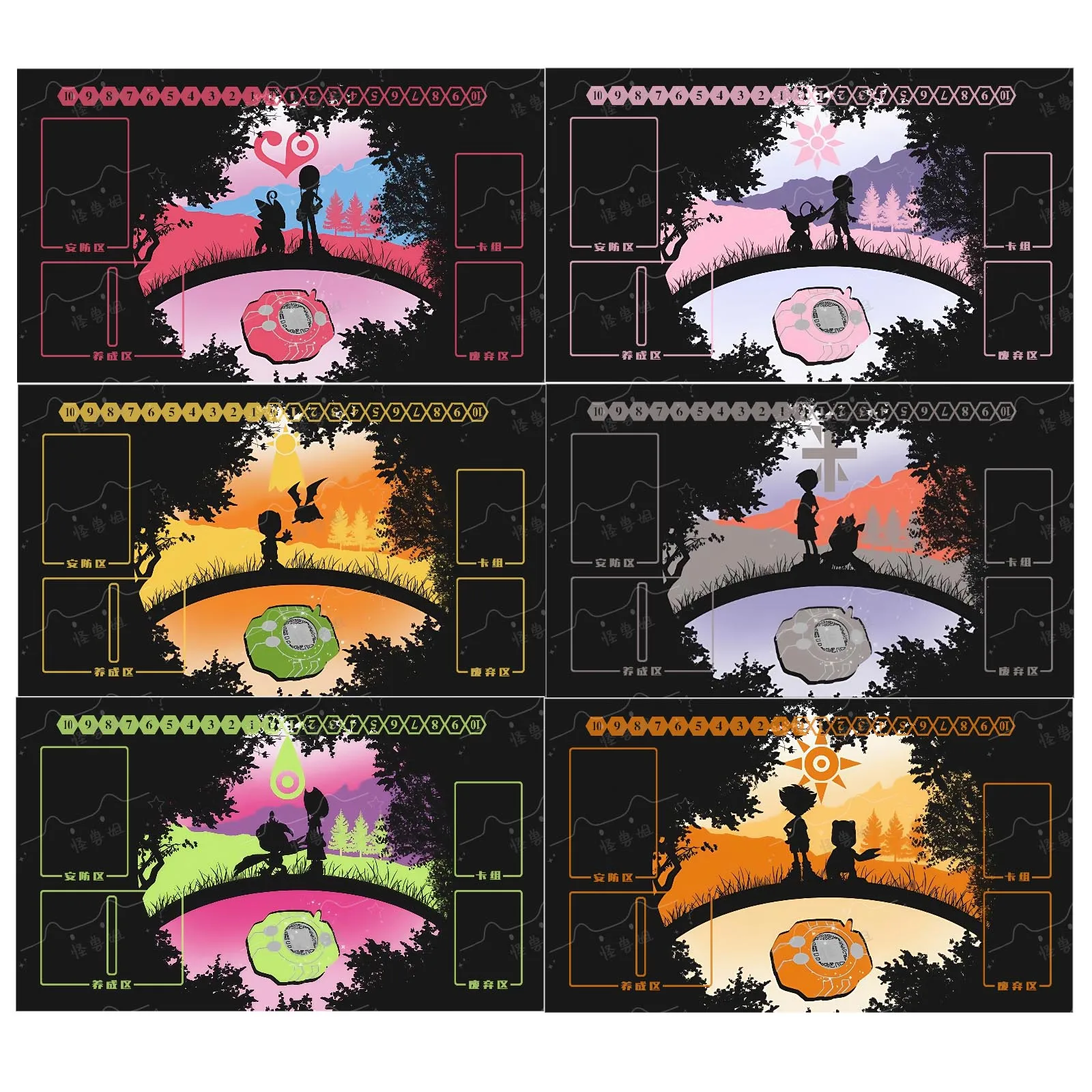 

600X350X2Mm Diy Digimon Adventure Dtcg Card Battle Mat Dtcg Single Player Настольная игра Карточная дуэль Тарелка Боевой коврик Подарочные игрушки