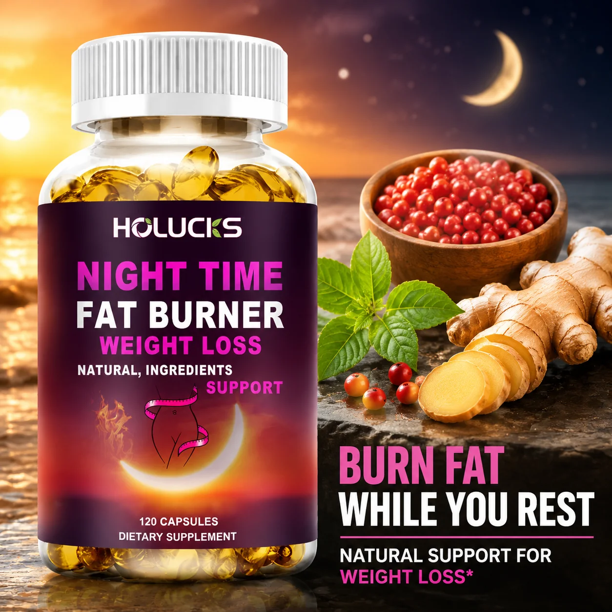 Garcinia Cambogia Extract - Yimiduk Night Time Vetverbrandersupplement, voor stofwisseling