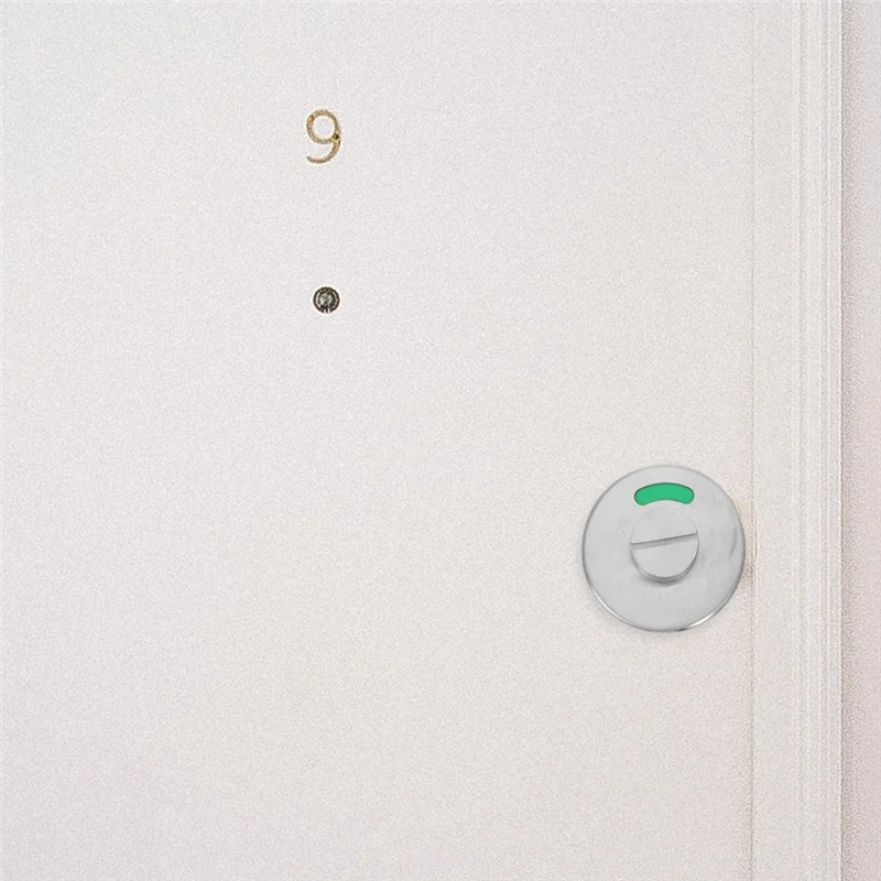 신선한 빨간색과 녹색 표시기 잠금 욕실 점유 표시 도어 데드 볼트 번호 구리 Rv 래치 화장실 잠금 장치 아기 휴대용