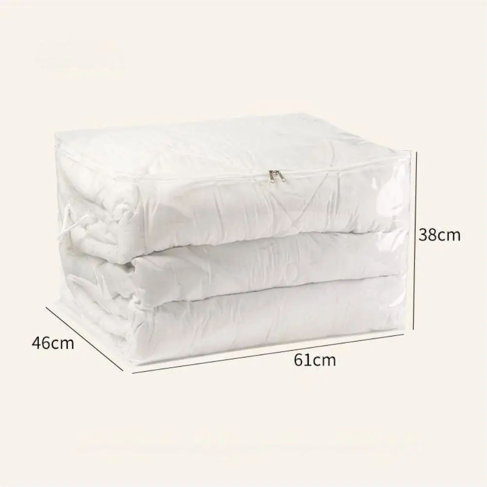 

Transparent Quilt Storage Bag Household Foldable Large Capacity Sort Portable Dust Proof and Moisture Clothes Organizer Bag