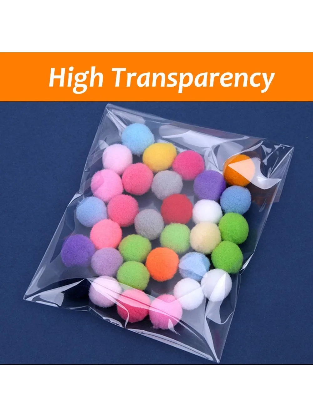 200 Pcs 5x7 Inch Clear Resealable Cellophane Bags, Self-Sealing for Cookies & Party Favors