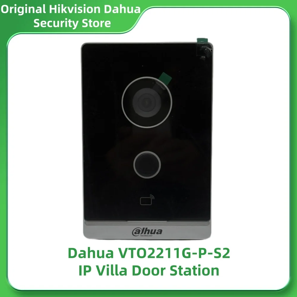 

Dahua VTO2211G-P-S2 IP-дверная станция для виллы, двусторонний аудио и голосовой вызов, удаленная разблокировка, дверной звонок, IP65, PoE-управление, два замка