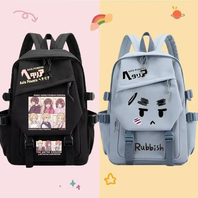 

Axis Power Hetalia APH Arthur Kirkland Backpack Cosplay Large Capacity School Bags Students Men Women Gift Birthday Xmas Gifts