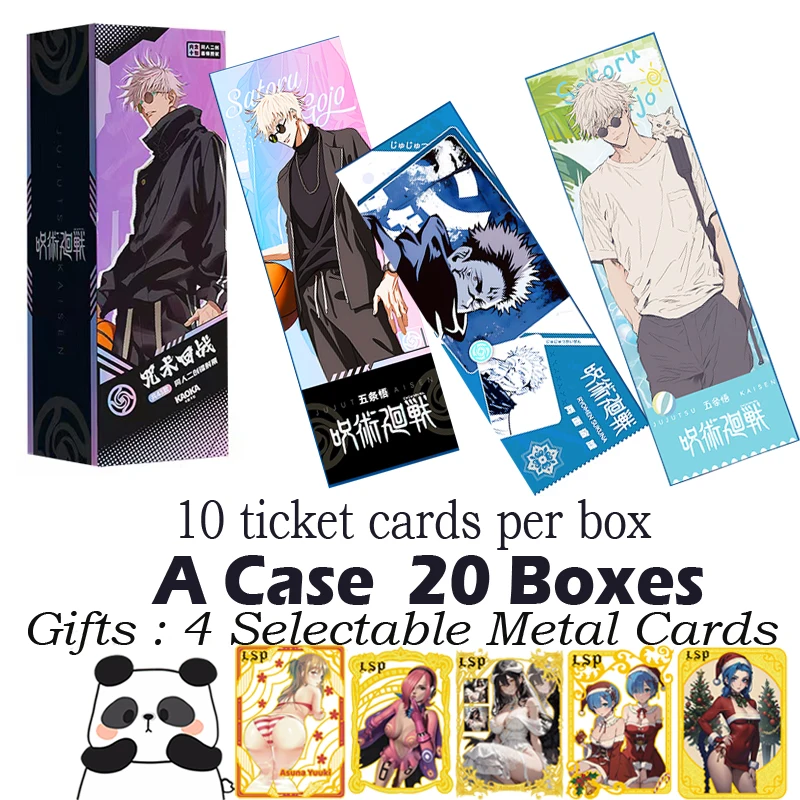 Jujutsu Kaisen Ticket Collection Card Hobby Game Card Doujin Booster Box Table Toy Birthday Box Kid Gifts