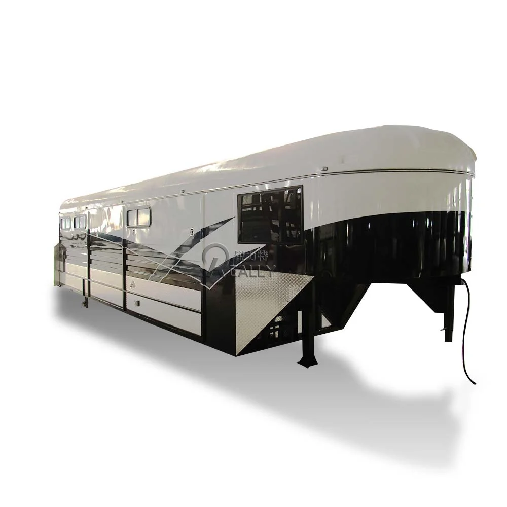 รถพ่วงลากม้ามือสองจากออสเตรเลียรถพ่วงขนส่งแบบสองแกน