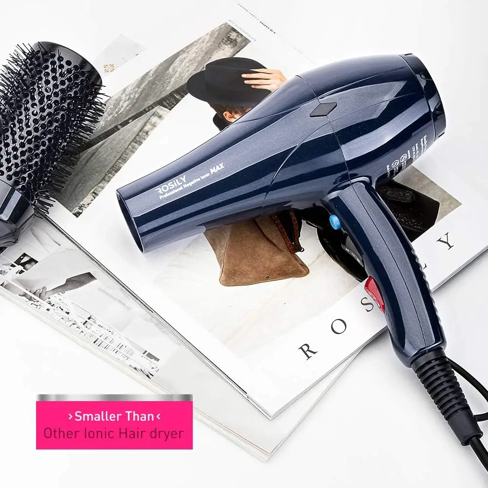 Sèche-cheveux ionique en céramique, sèche-cheveux de qualité, sèche-cheveux de salon à séchage rapide avec buse, accessoires de rêve pour une brillance douce, 2200W