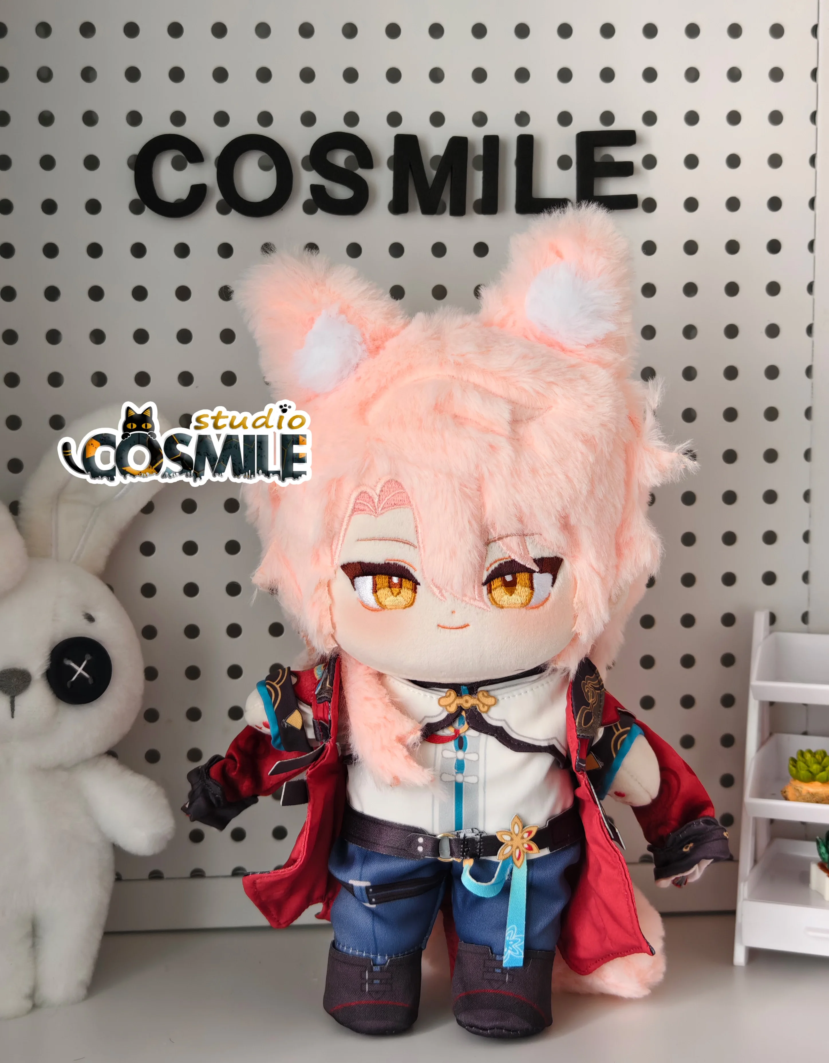 

Game Honkai: Star Rail Jiaoqiu Jiao Qiu Pink Stuffed Plushie 20cm Plush Doll Body Clothes Skeleton Gift KM