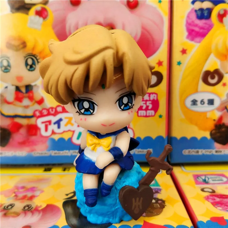 20th Anniversary Cake Edition Sailor Moon Moon Hare Candy Base Complete Set of 6 Toy Figurines in A Box Y2k Fashion Toys Anime - view 4