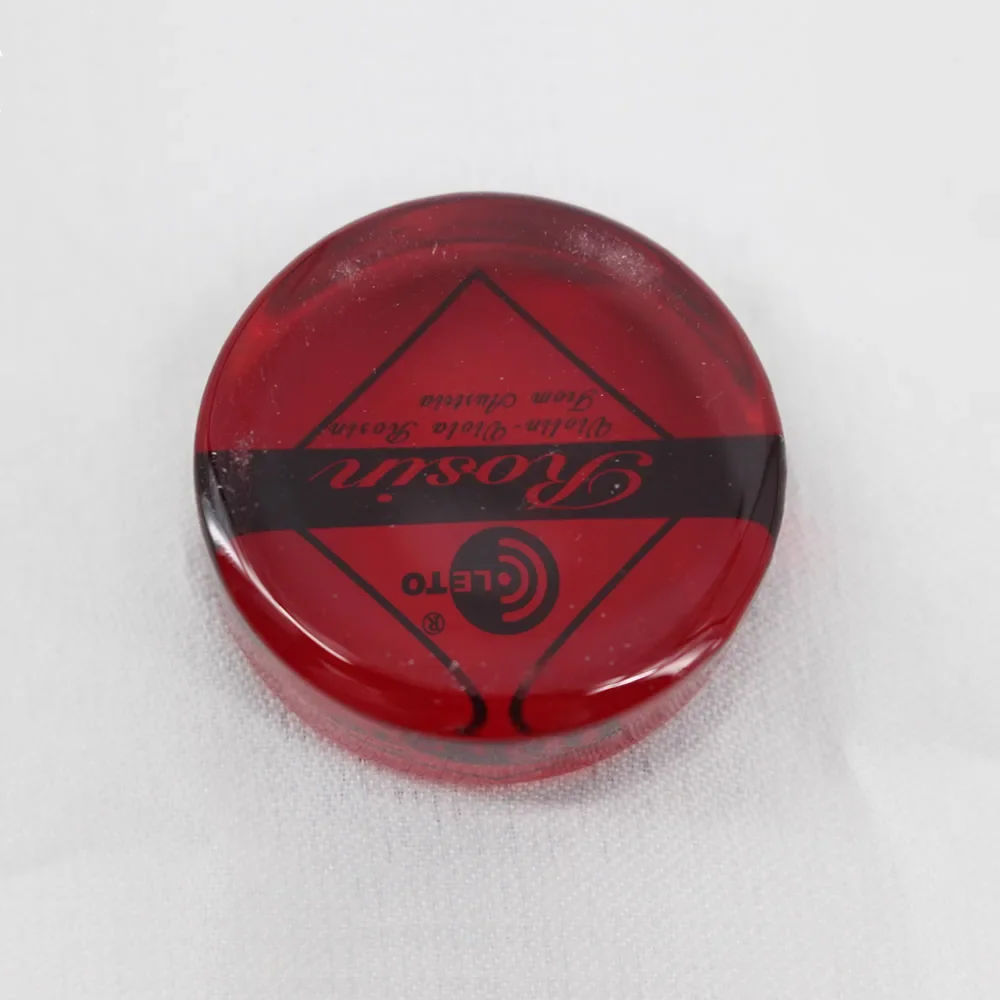 1PCS Original LETO Round Black/Red/Yellow Rosin Violin, Viola, Cello Bow Rosin Low Dust String Instruments Parts w/ Cloth