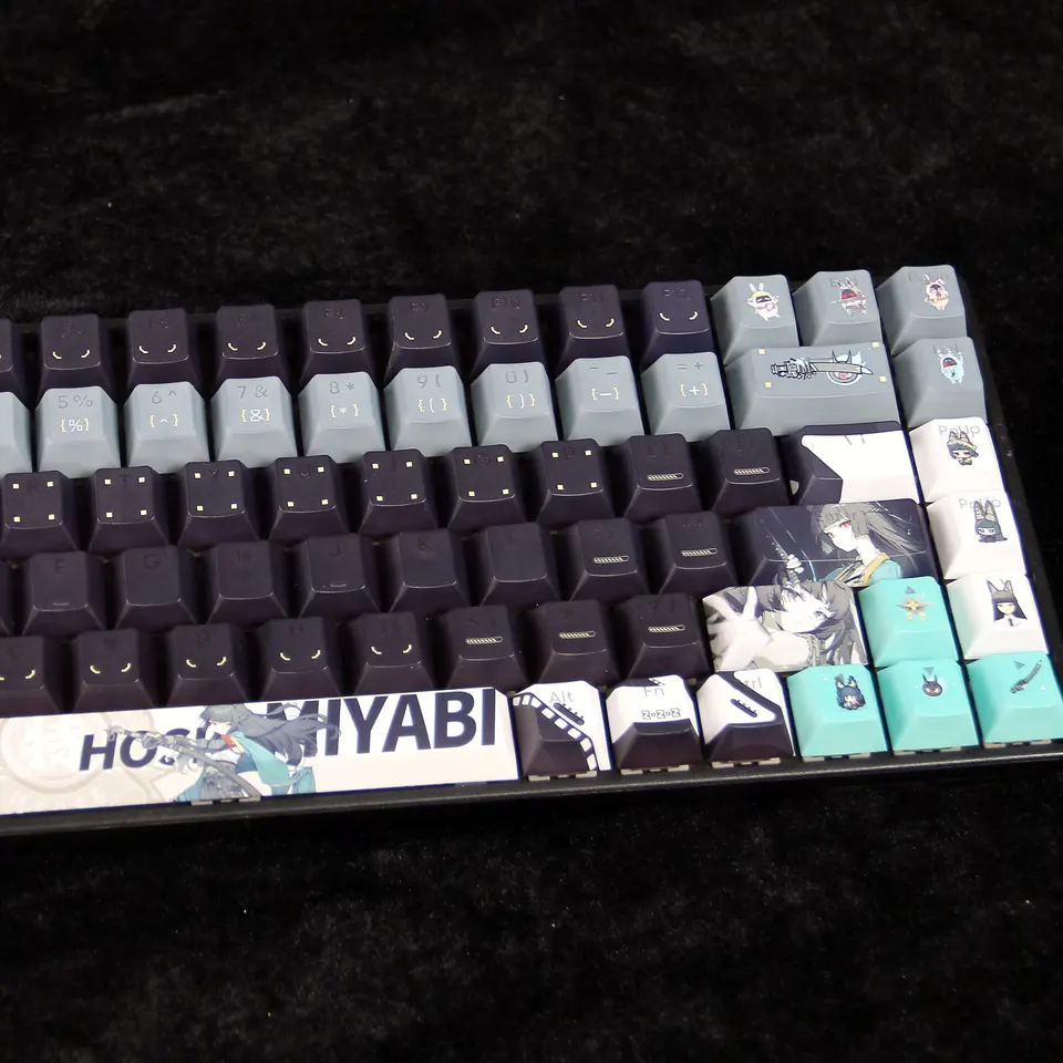 Hoshimi Miyabi keycaps teclado mecânico cinco lados sublimação de