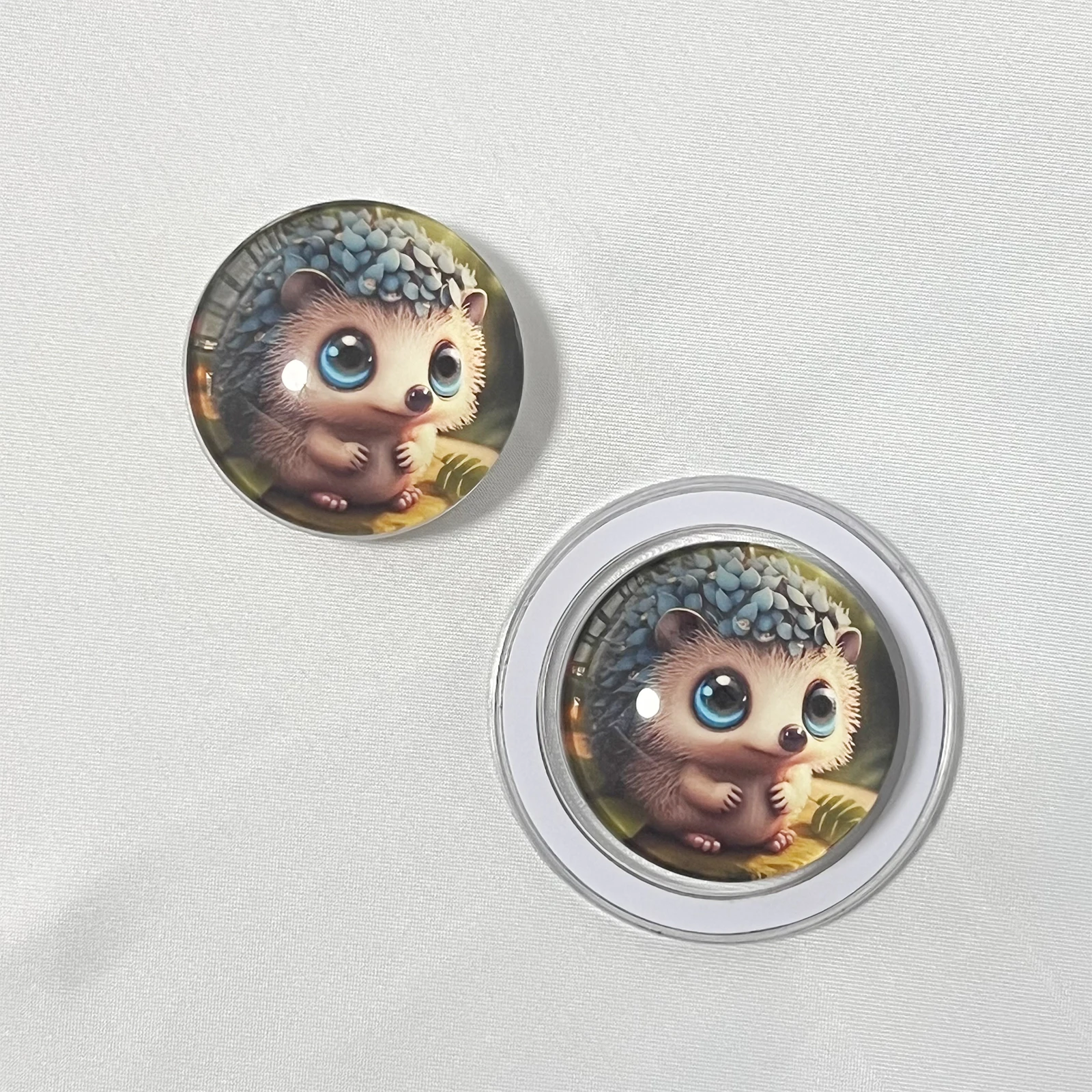 3D Crystal Ball Cute Hedgehog Phone Holder Case Stand For Magnetic Bracket For iPhone 17 Pro Max 16 Pro Max Griptok view 6